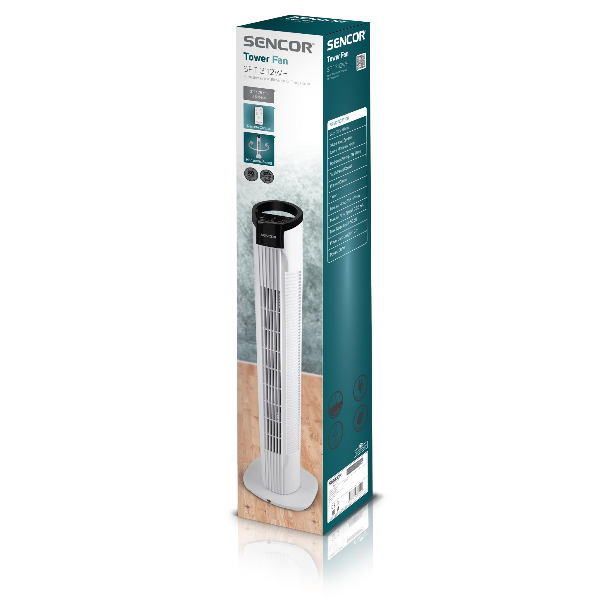 High power tower best sale fan