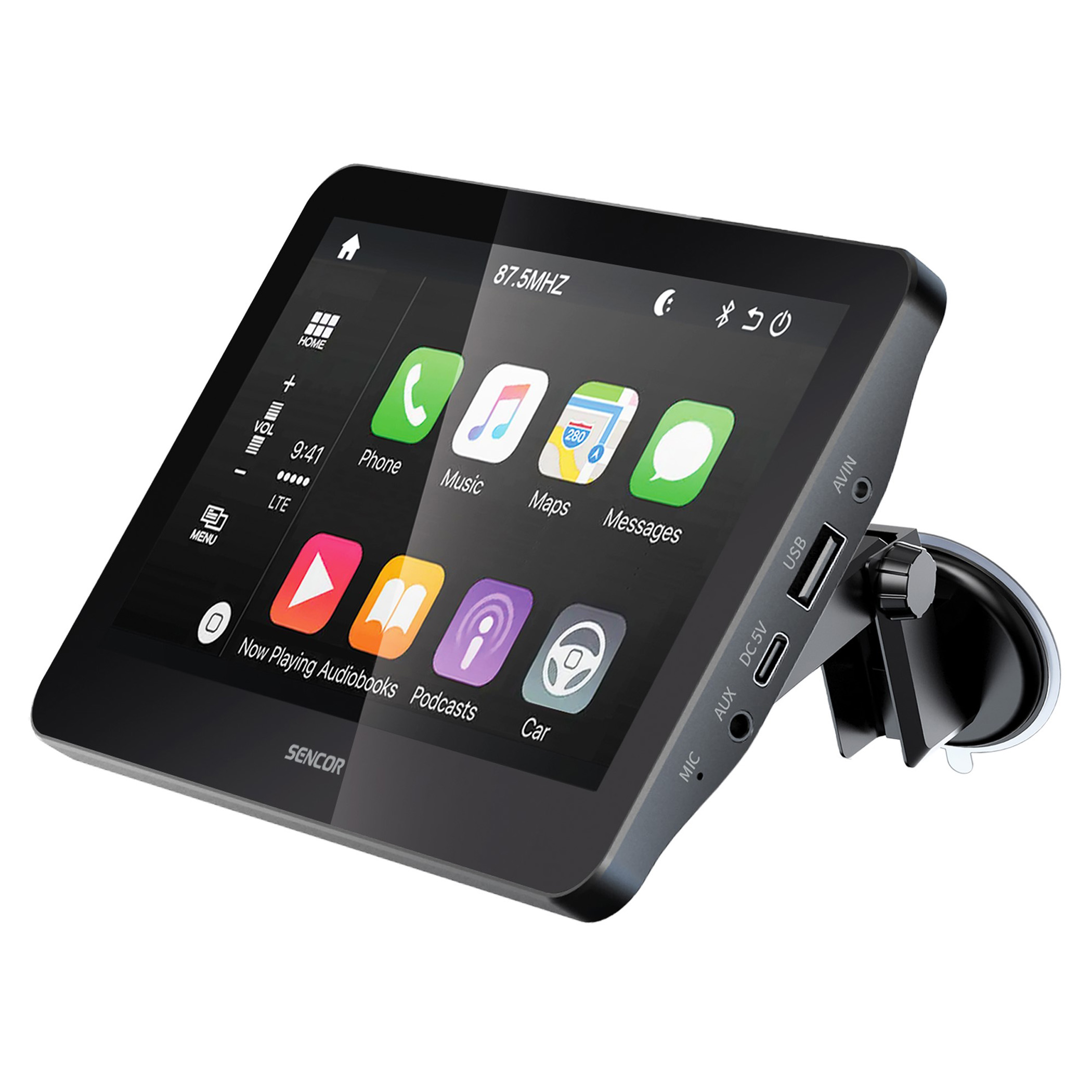 Touch Multimedia Display with Apple CarPlay/Android Auto, SCT M750BWT