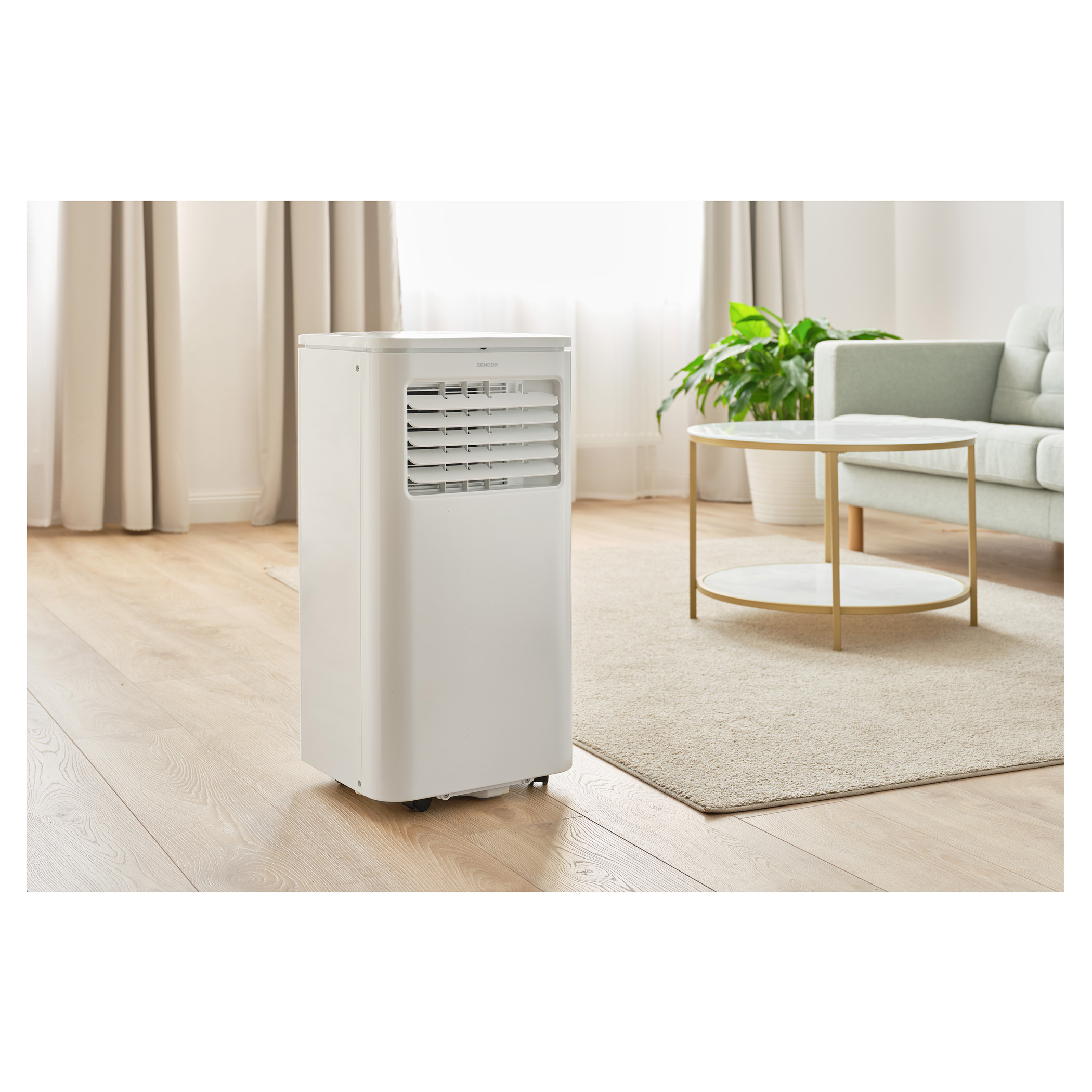 Basics Portable air conditioner with dehumidifier, 8,000 BTU/h,  energy efficiency class A : : Home & Kitchen