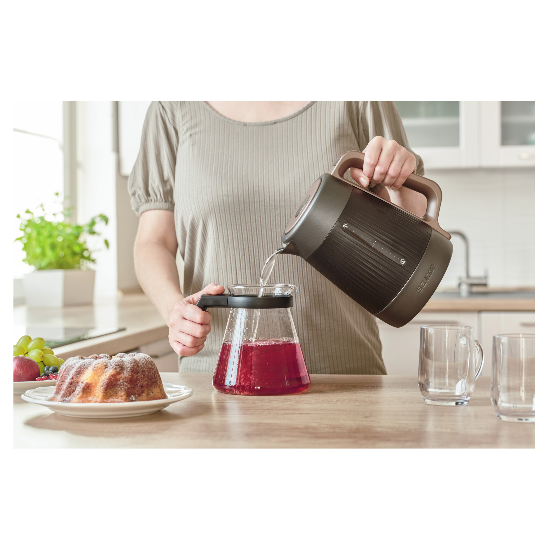 Double Wall Vacuum Electric Thermos Kettle with Digital Temperature  controller