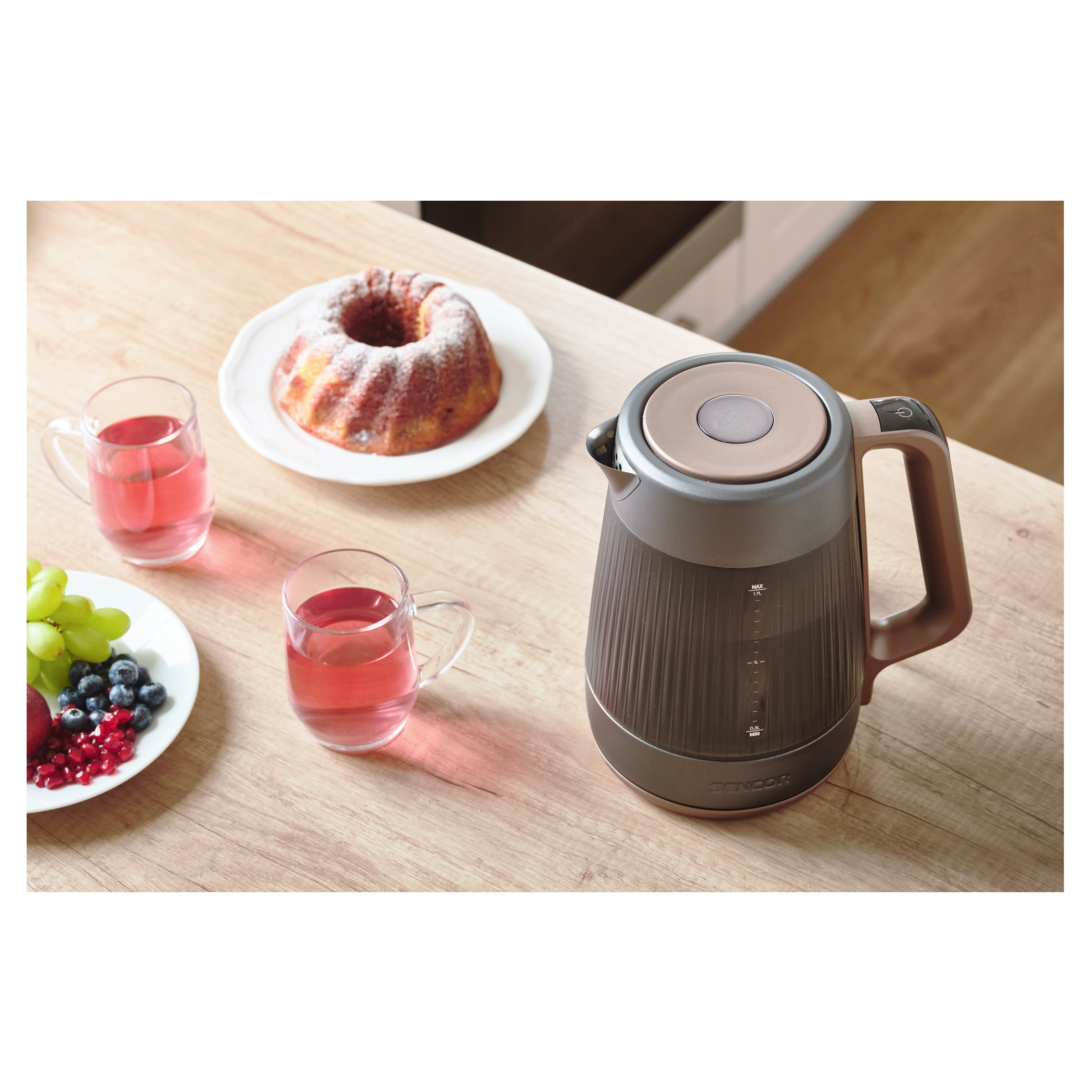 Double walled kettle outlet