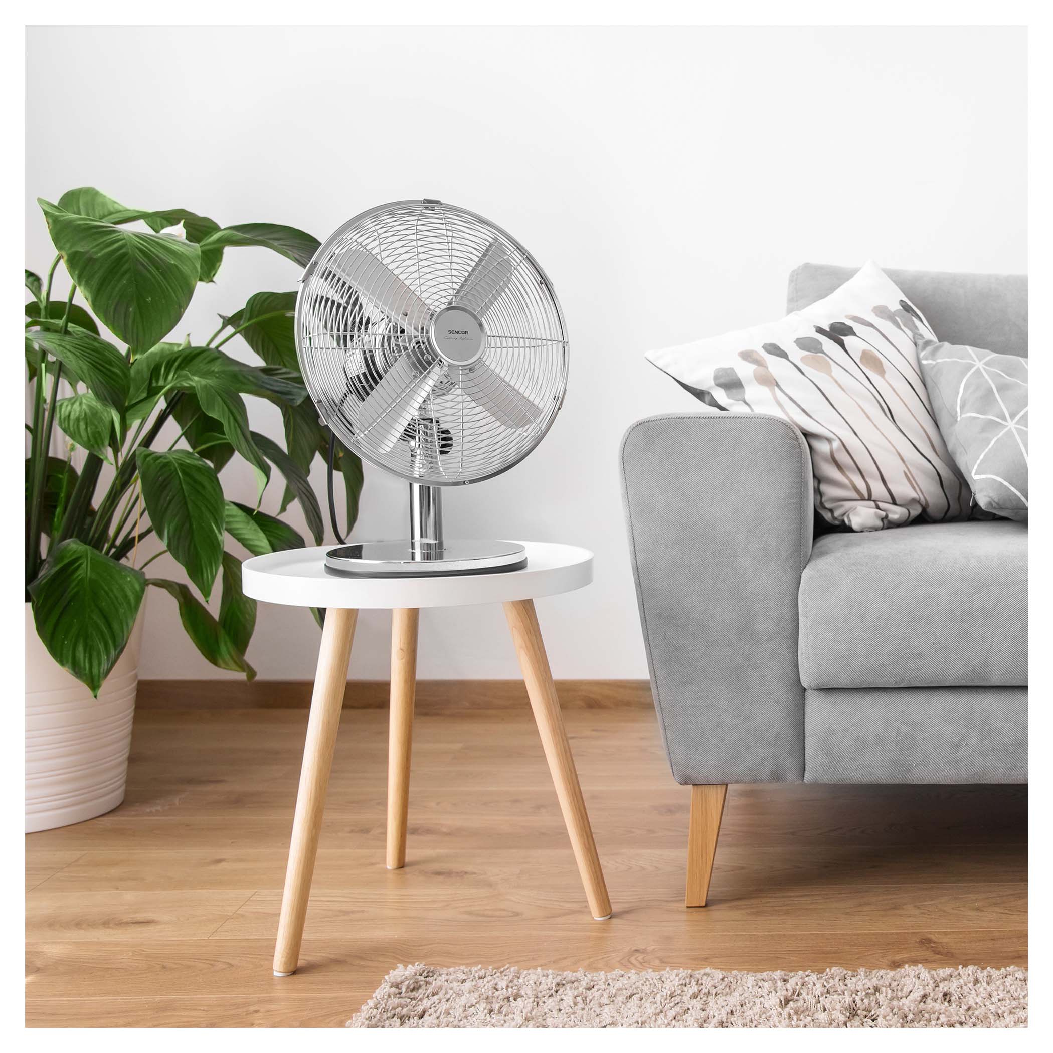 Sencor SFE 3027WH Ventilátor asztali, 40W, 30cm átmérő, Fehér