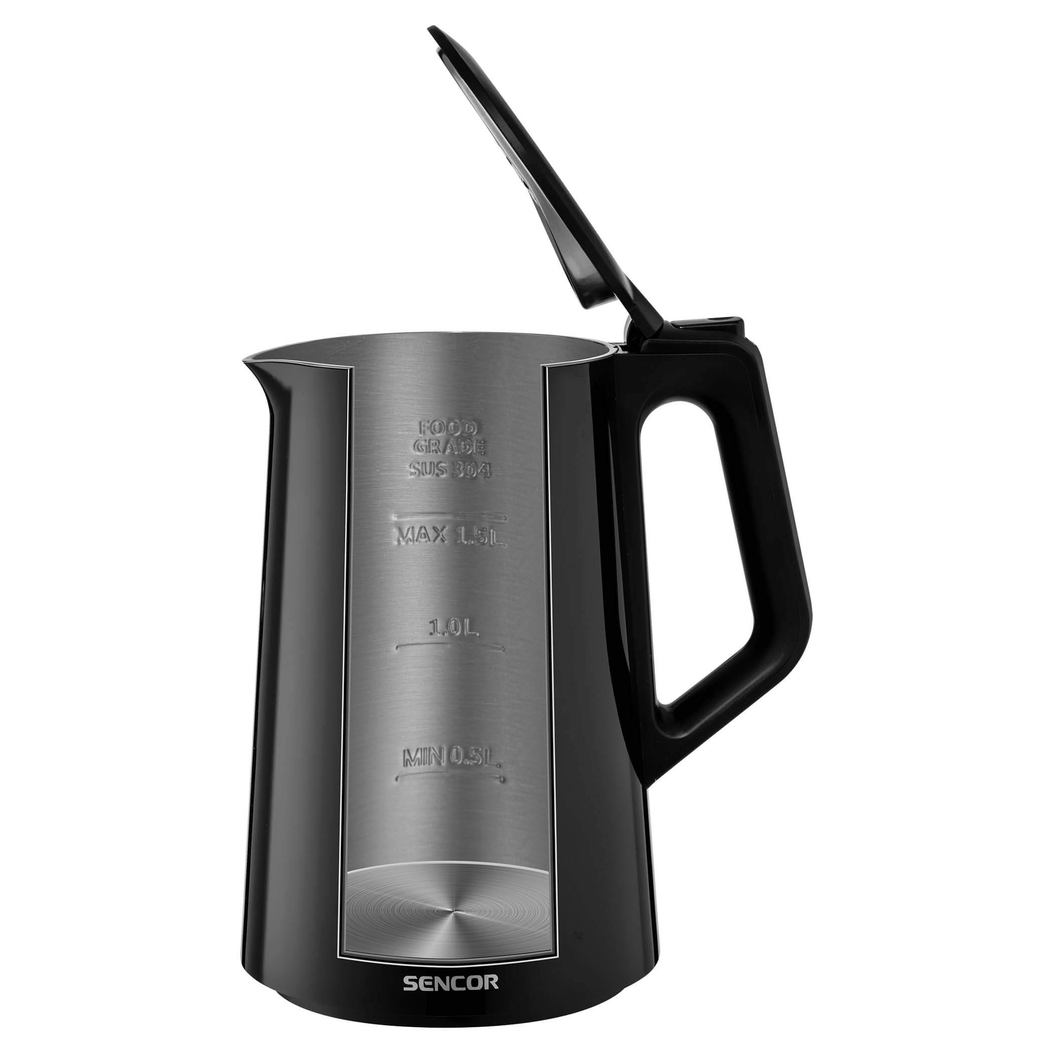 Sencor SWK1573CO Electric Kettle with Display and Power Cord Base, Copper  (Metallic) 