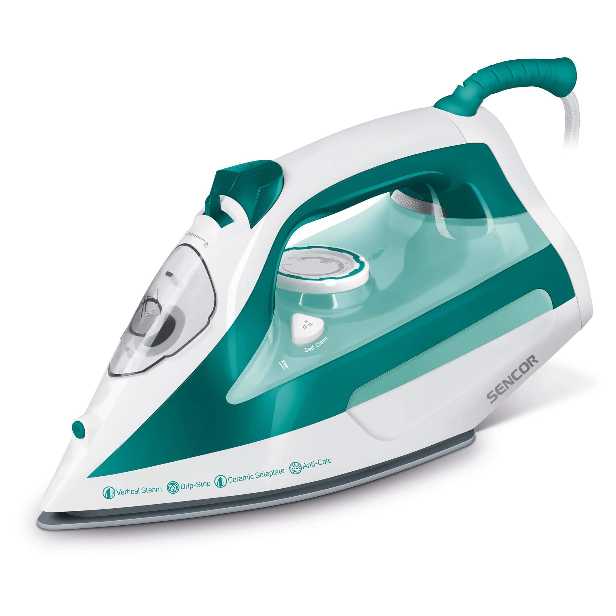 steam iron with on off switch