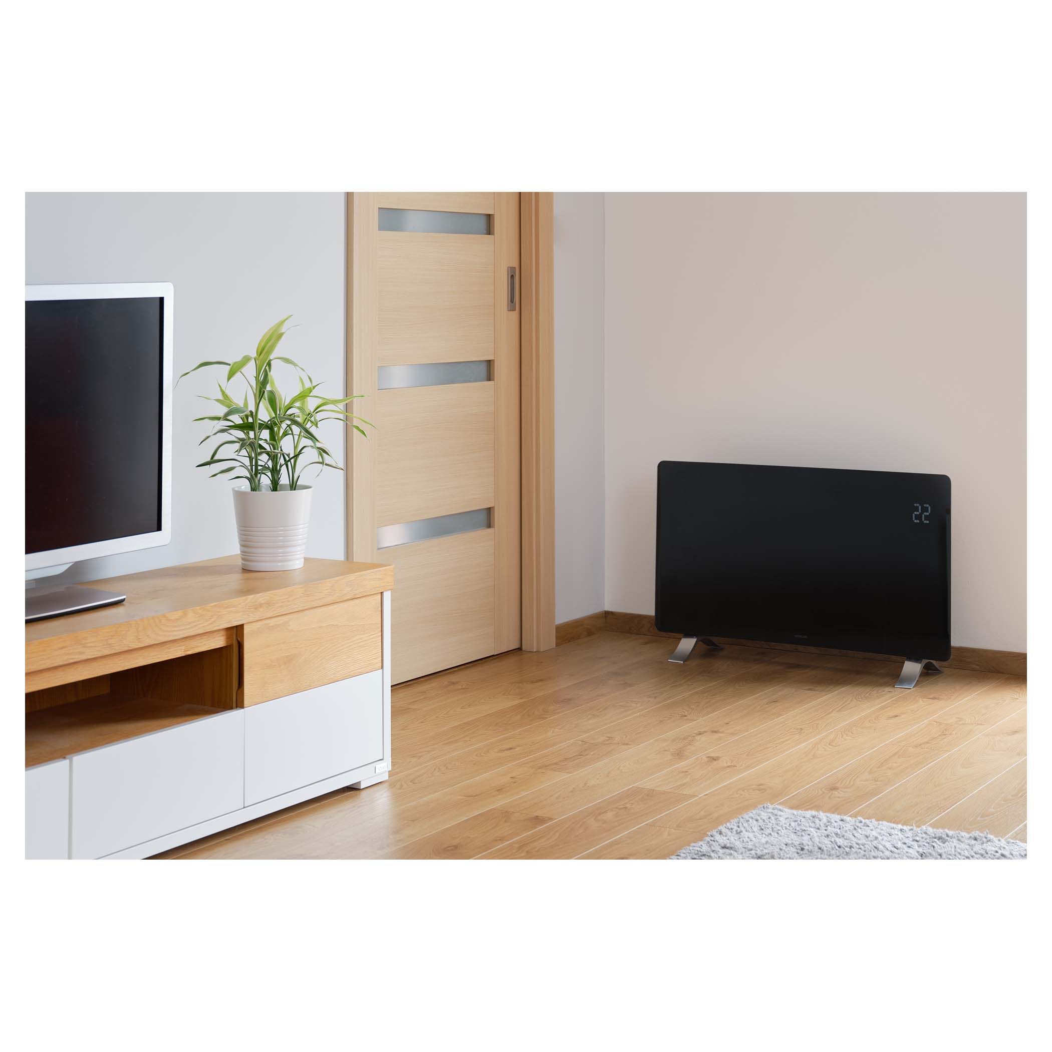 Smart Wi-Fi glass convection heater | SCF 4741BK | Sencor