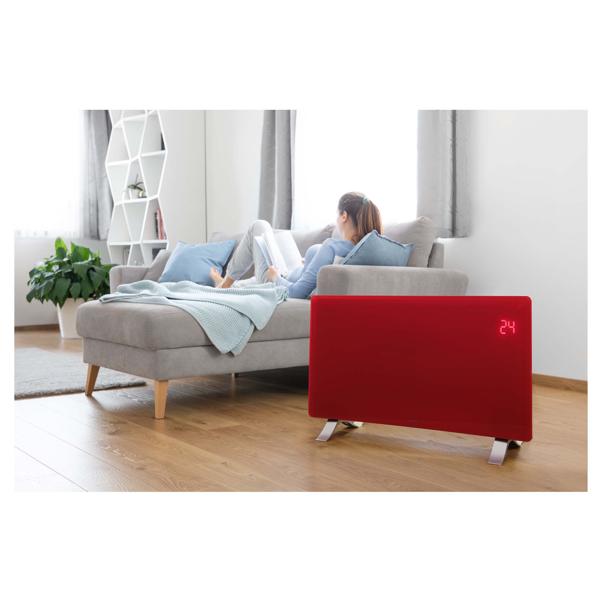 Smart Wi-Fi glass convection heater | SCF 4742RD | Sencor