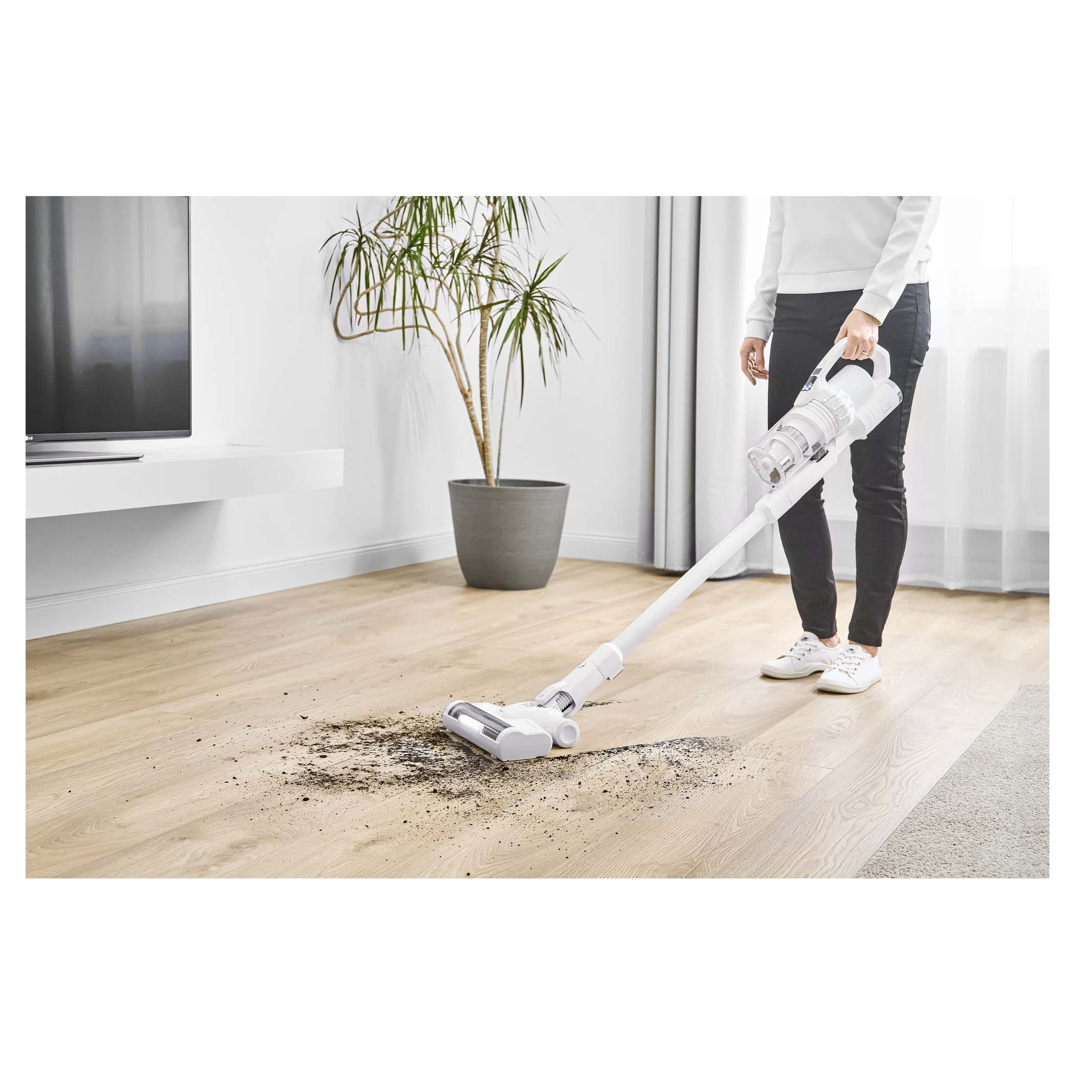 Rowenta Air Force 360 Max Wireless Electric Broom, White