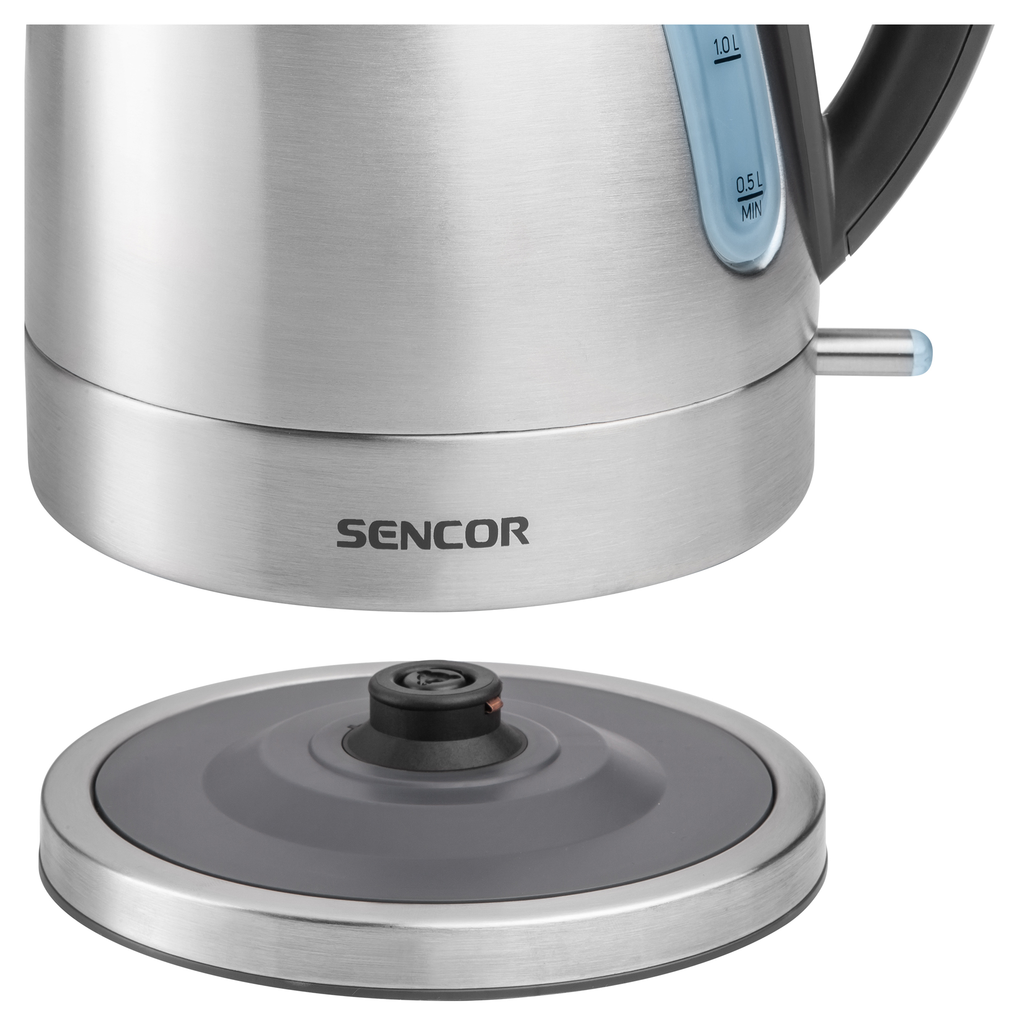 Sencor SWK44RD Crystal Electric Kettle with Power Cord Base, Coral