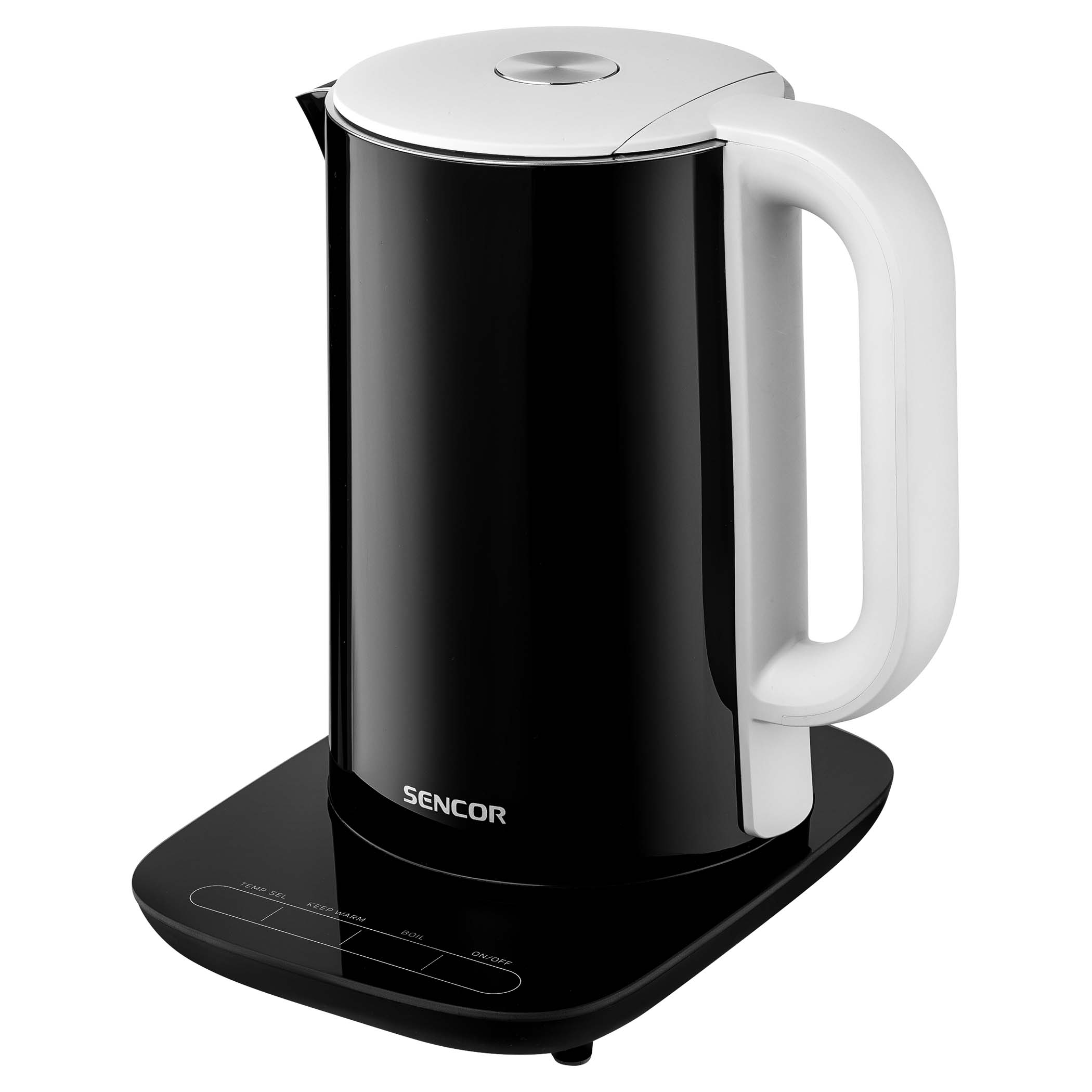 Black Miroco Electric Kettle With Base 1.5 Liter - household items