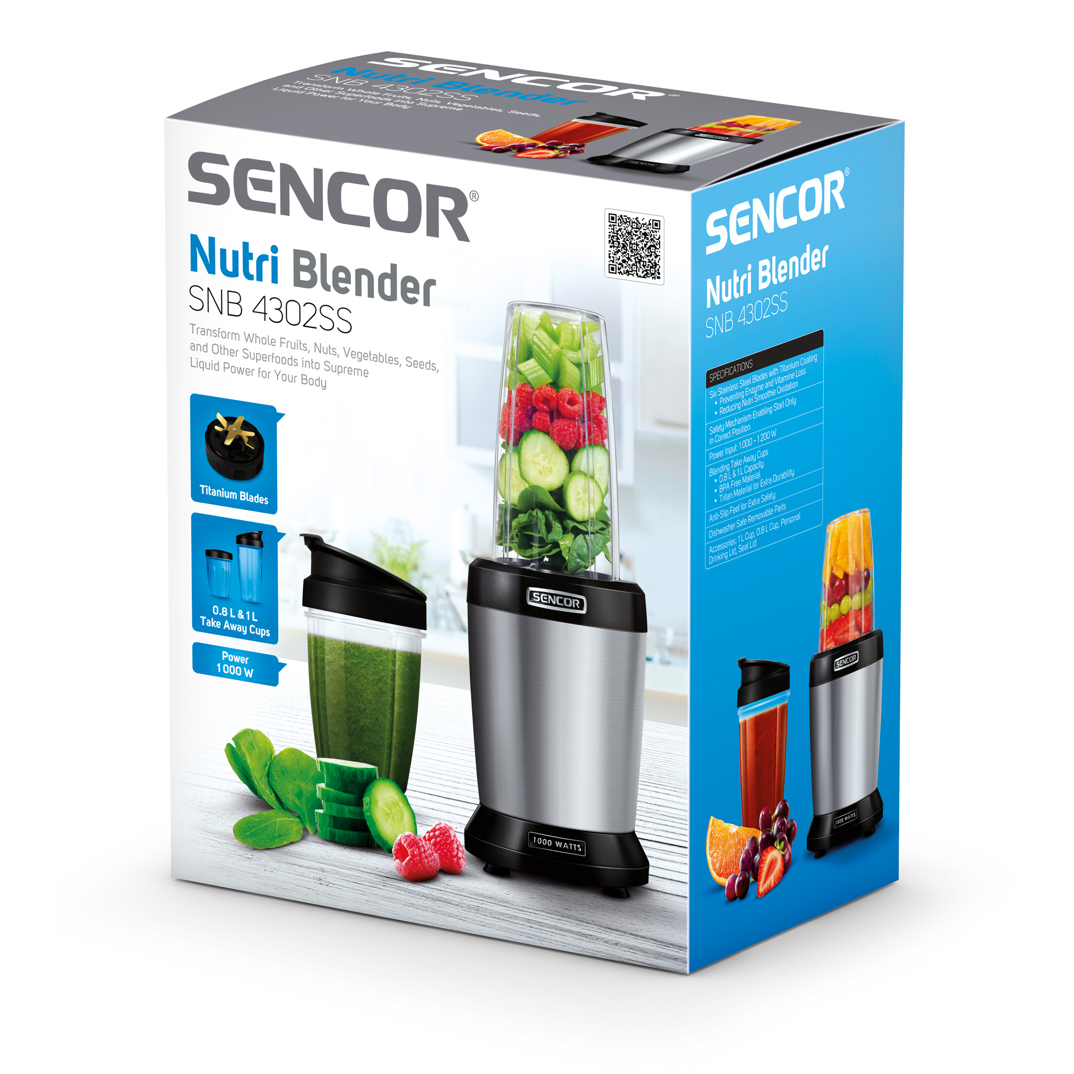 Sana-Store  Sencor Nutri Blender SNB4302SS