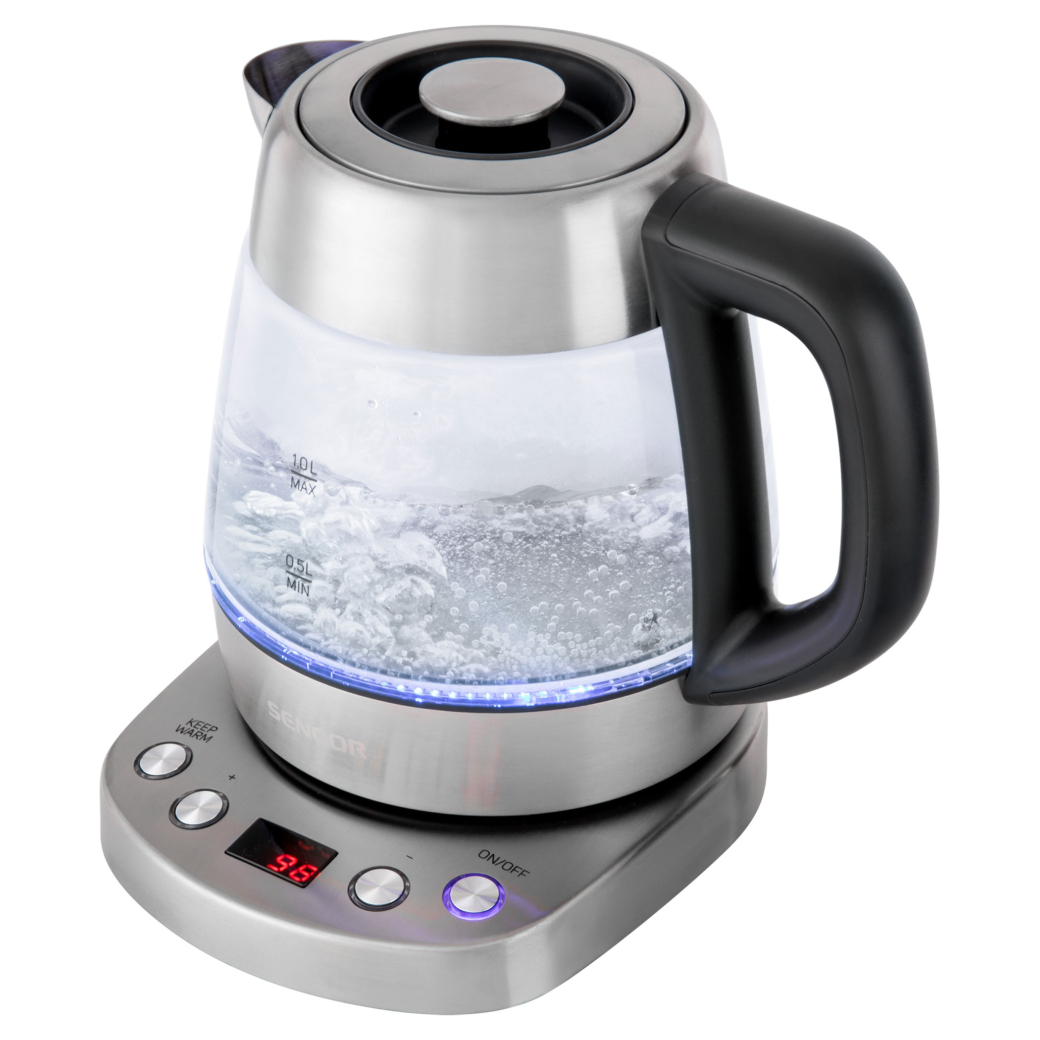 Electric kettle with tea strainer, SWK 1080SS