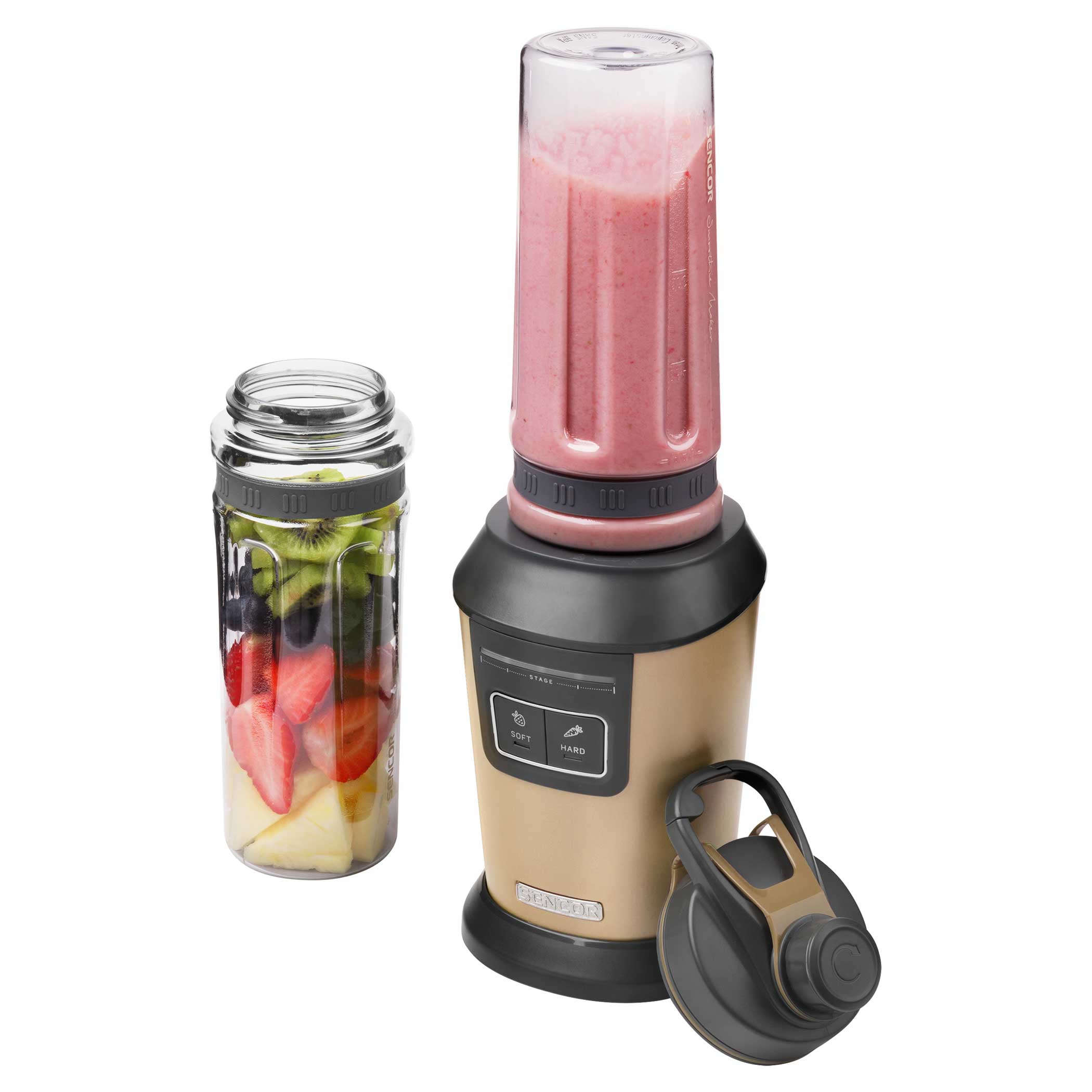 frullatore per smoothie Maker frullatore con 2 bottiglie sportive frullatore senza BPA SENCOR SBL 7077CH 