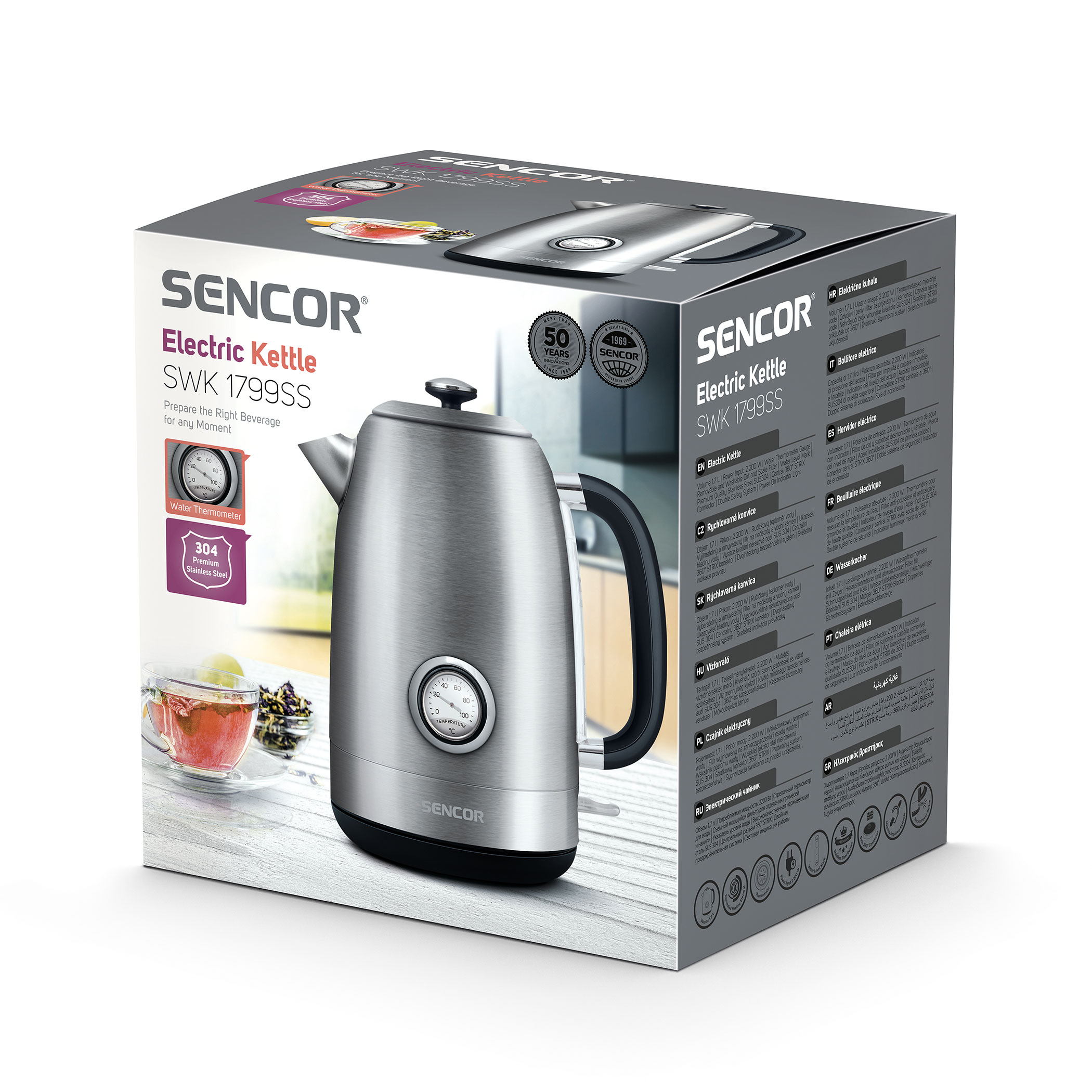 siroca SK-D171 Electric Temperature Control Kettle