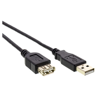 LEAD USB 2.0 AM-AM BLACK 1M UC037-1-BK