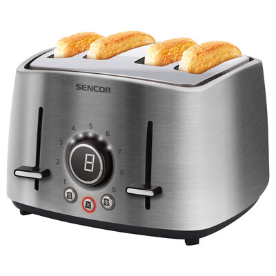 Sencor STS6073VT Premium Metallic Electric Toaster 4-slot High