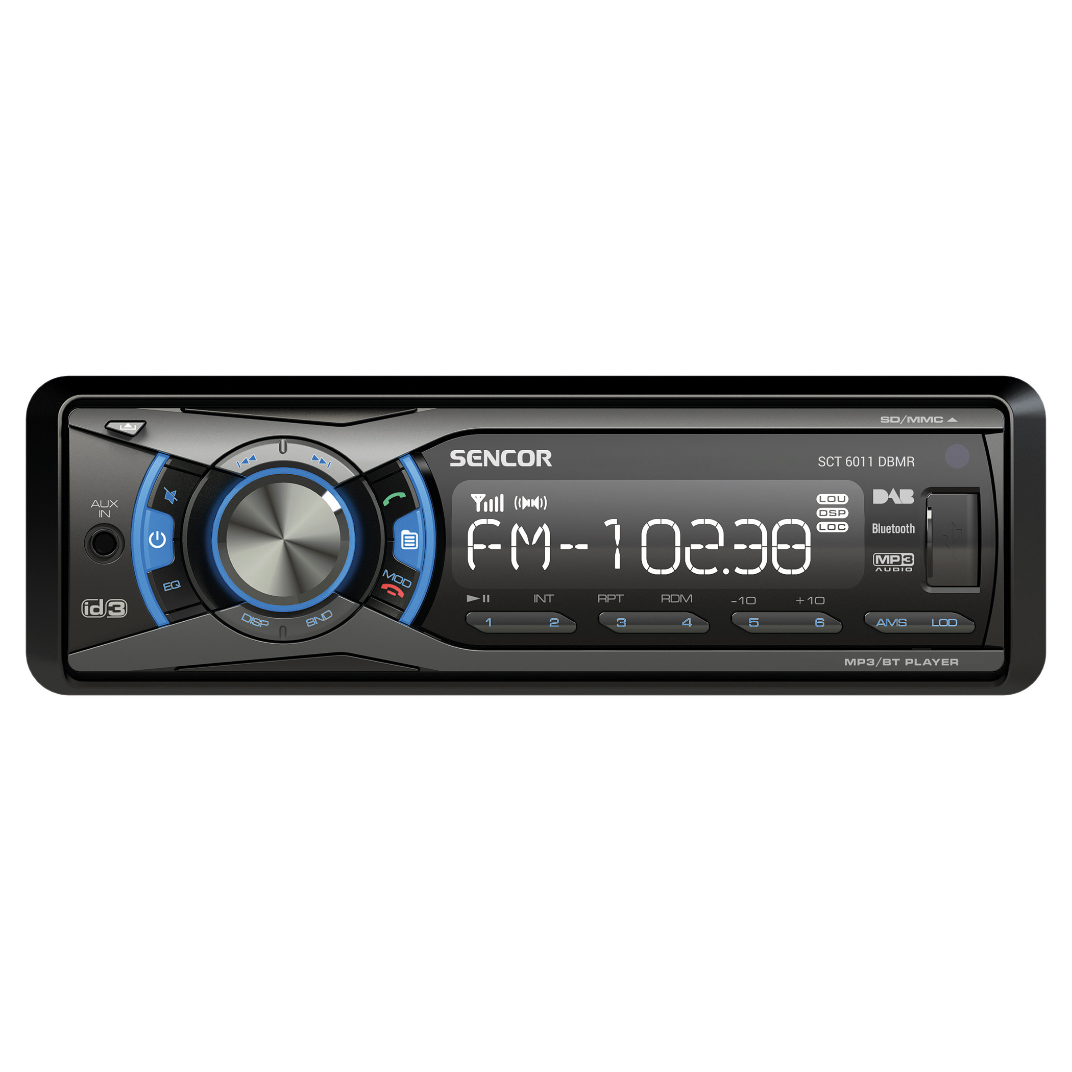 Car Radio with DAB+/AM/FM tuners, SCT 6011DBMR
