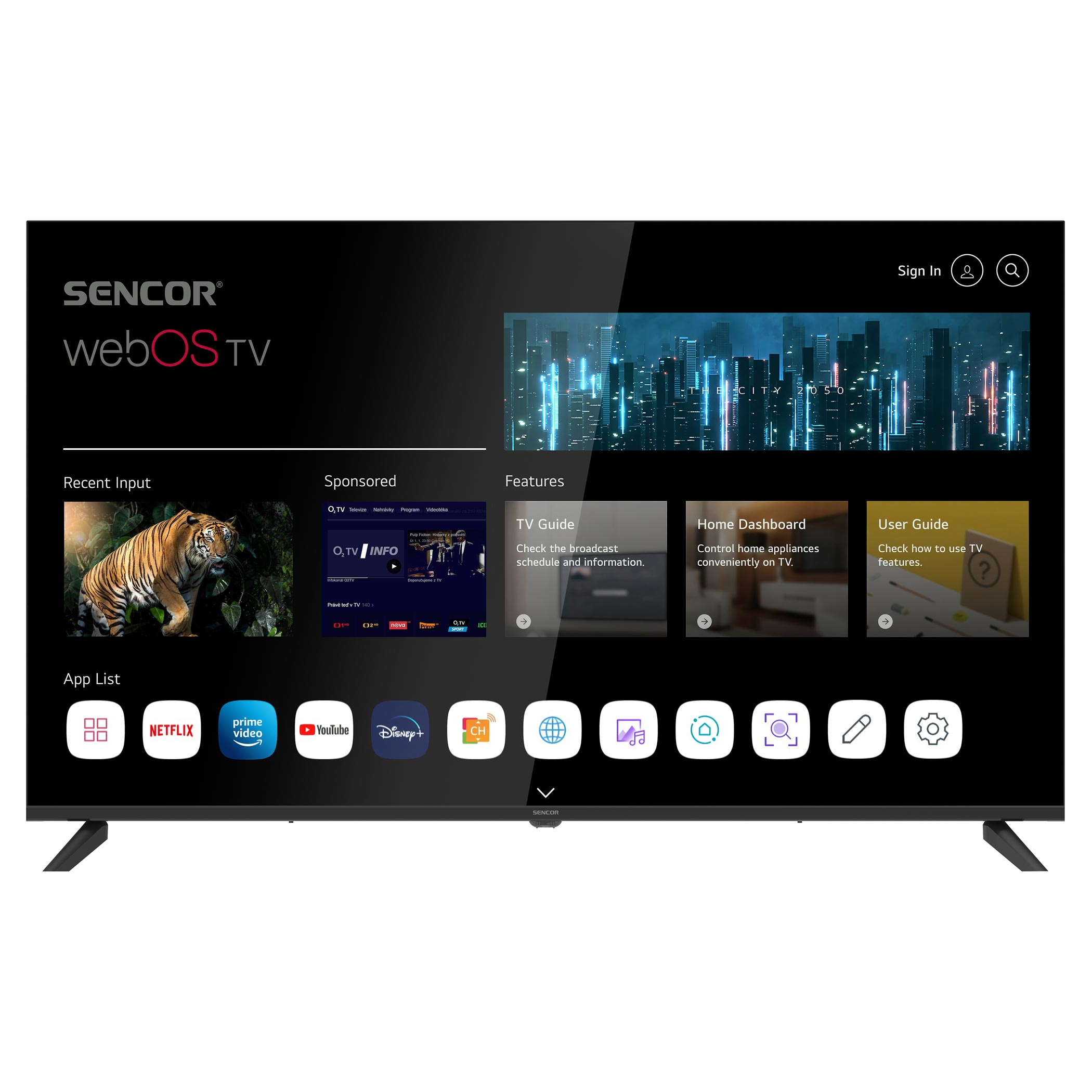 SMART UHD television, SLE 50US801TCSB