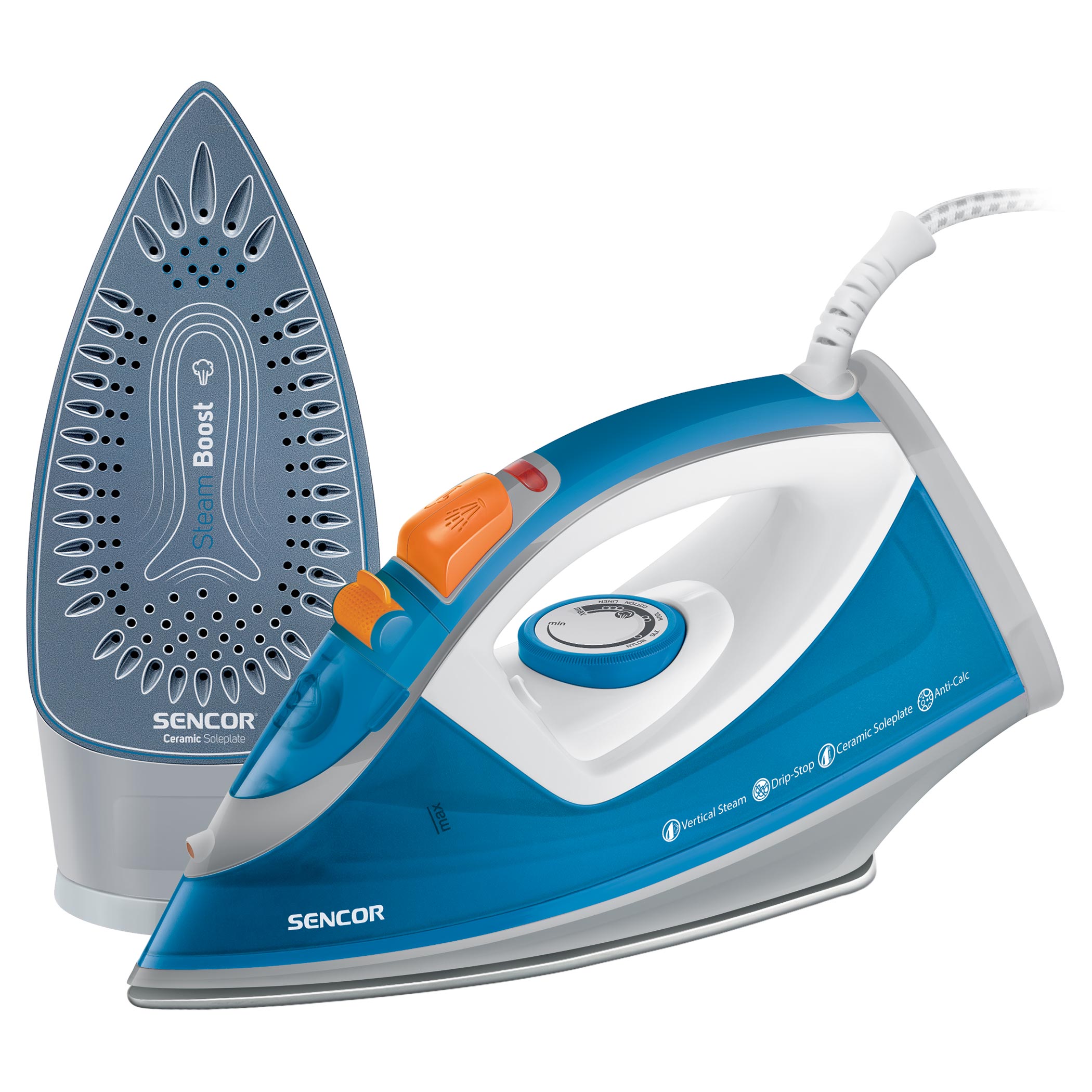 Ceramic soleplate cheap steam iron