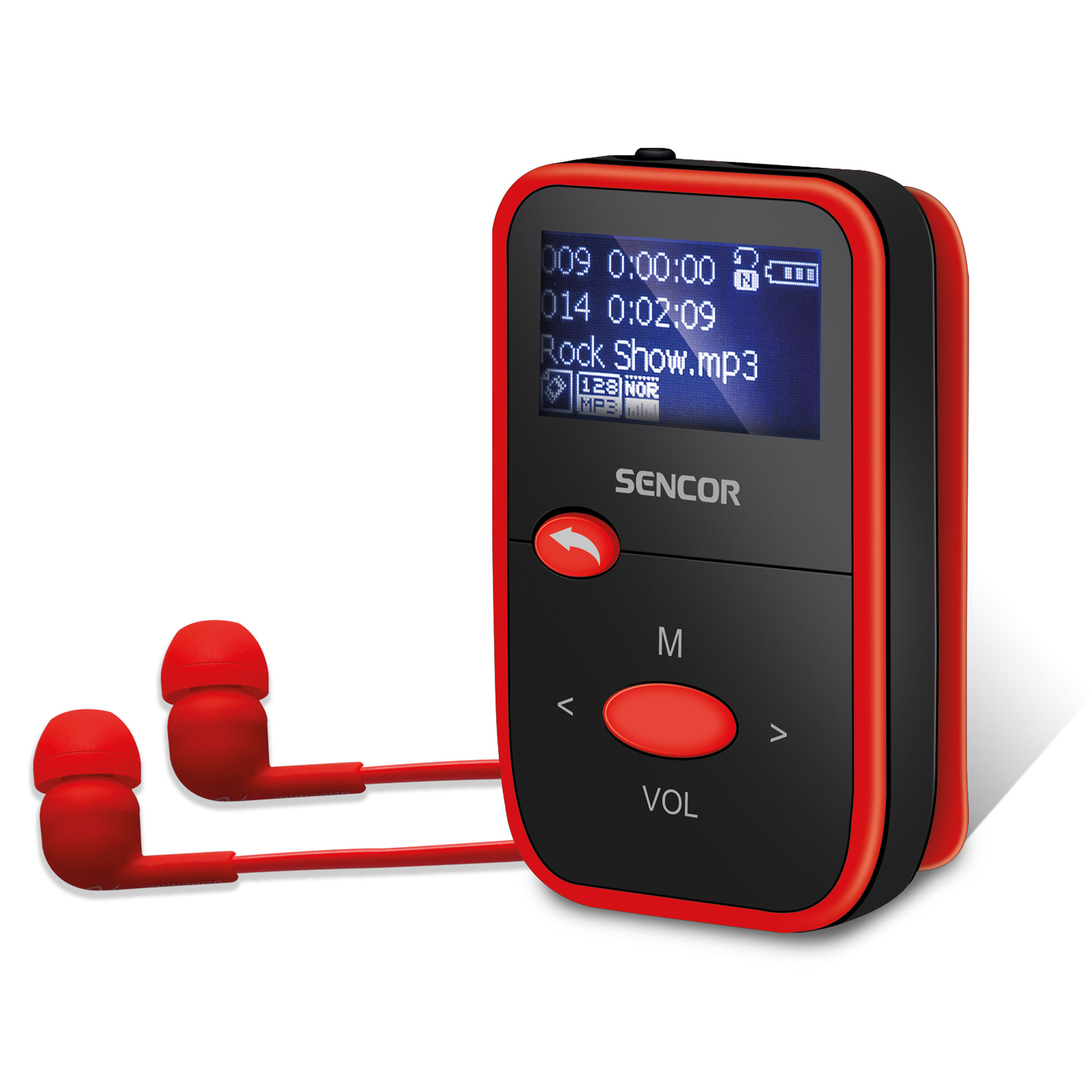 MP3 Player 8 GB with Micro SD Slot | SFP 4408 RD | Sencor.com