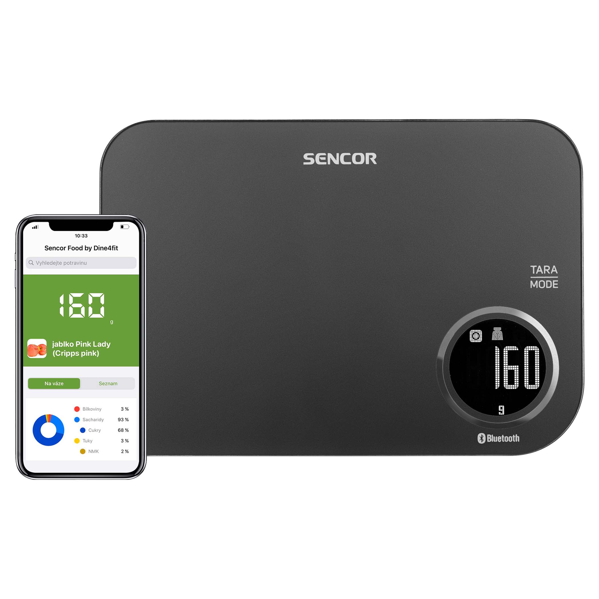 Electronic Nutrition Scale Wireless Smart Food Display Digital