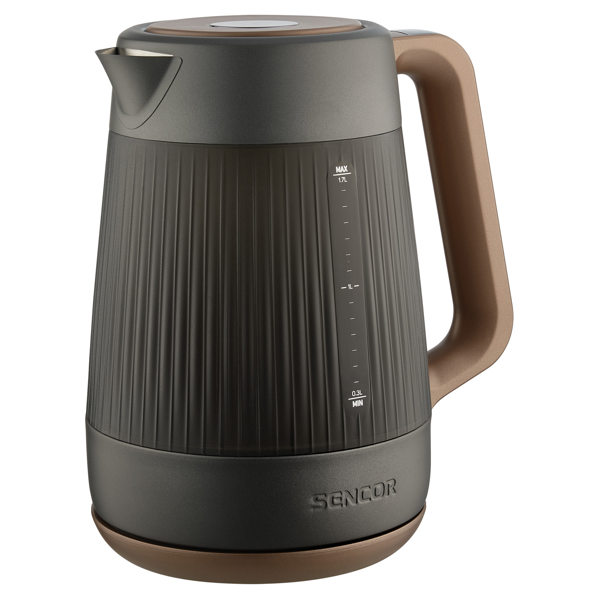 Sencor SWK1573CO Electric Kettle with Display and Power Cord Base, Copper  (Metallic) 