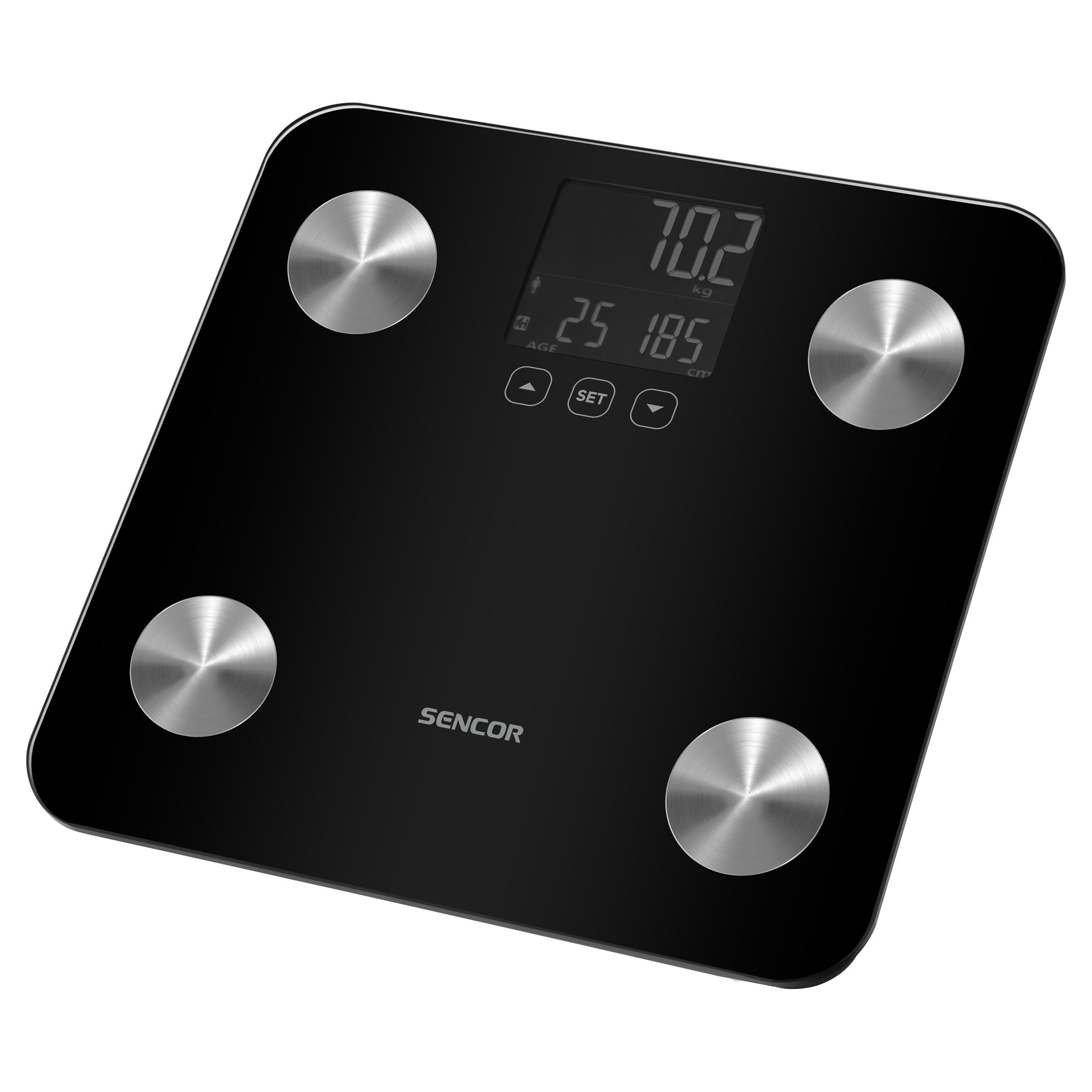 体重計2点セット 2 Body Scales Personal fitness scale | SBS 6026BK | Sencor.com